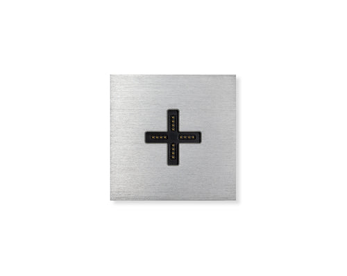 Eve Plus - wall base cover - brushed aluminium