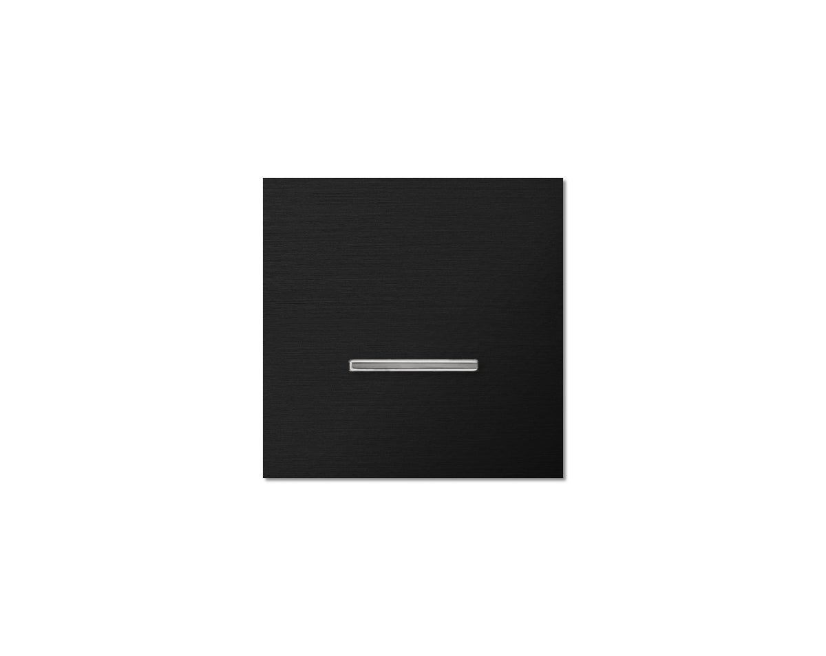Chopin - 1-gang - brushed black - single lever chrome without LED