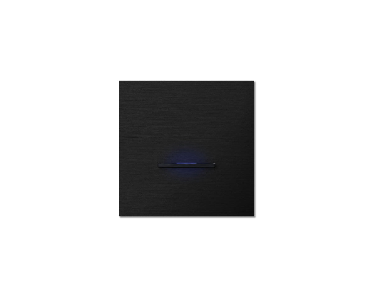 Chopin - 1-gang - brushed black - single lever black with LED