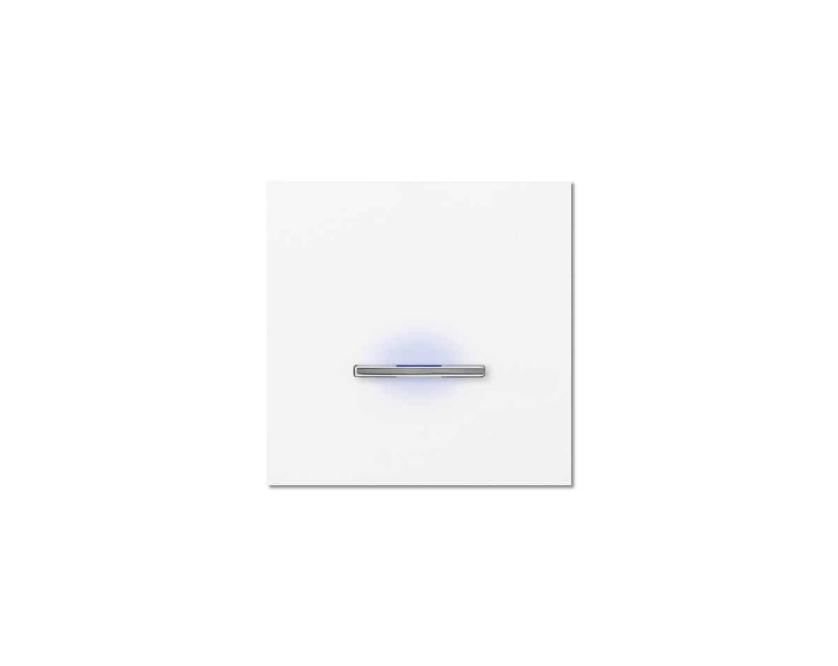 Chopin - 1-gang - satin white - single lever chrome with LED