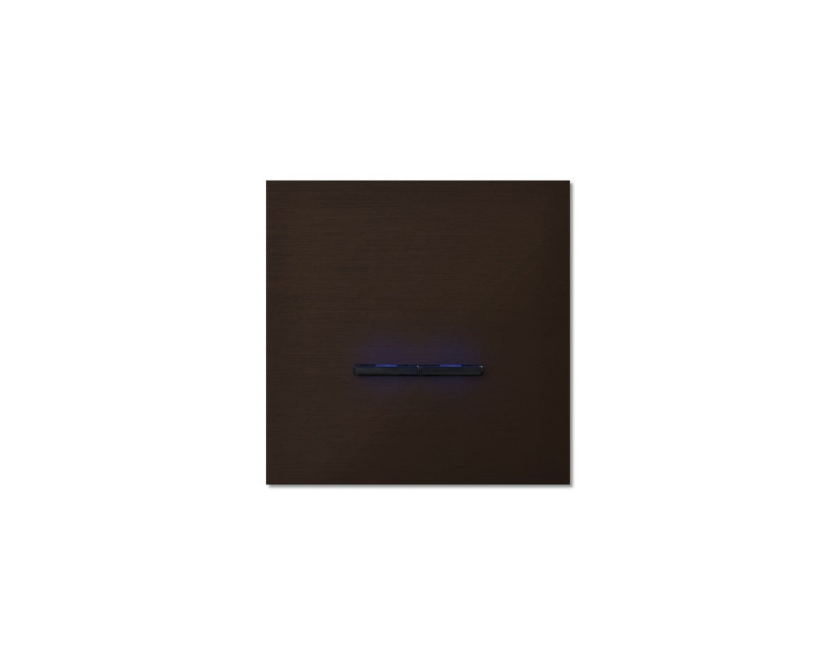 Chopin - 1-gang - bronze - dual levers black with LED