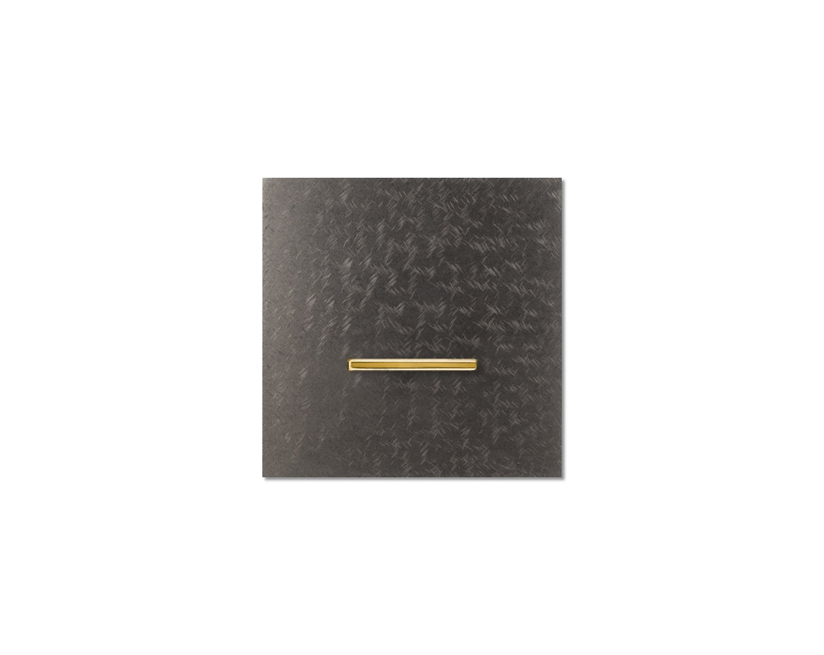 Chopin - 1-gang - fer forgé grey - single lever gold without LED