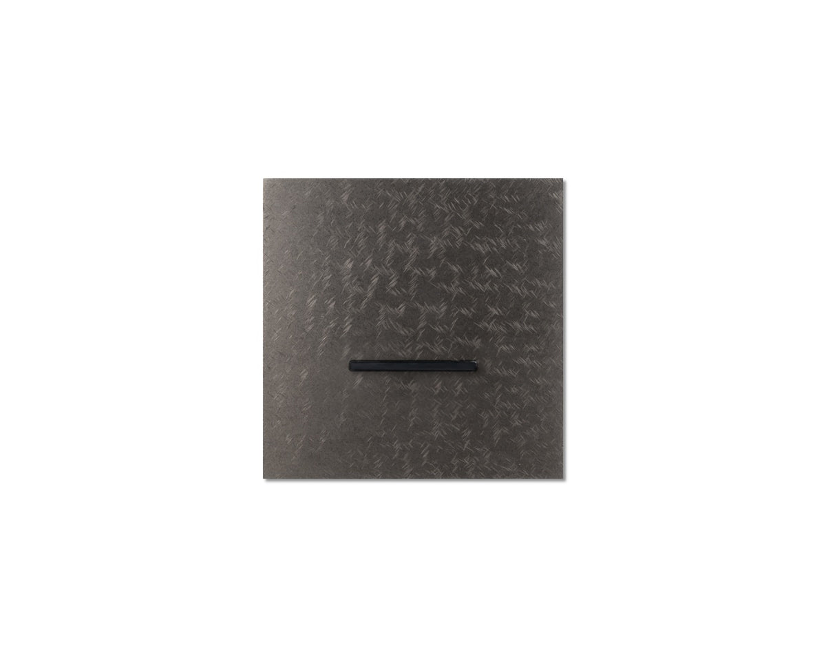Chopin - 1-gang - fer forgé grey - single lever black without LED