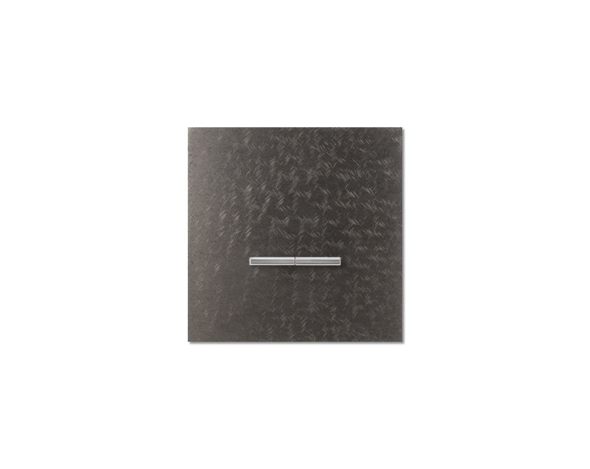 Chopin - 1-gang - fer forgé grey - dual levers chrome without LED