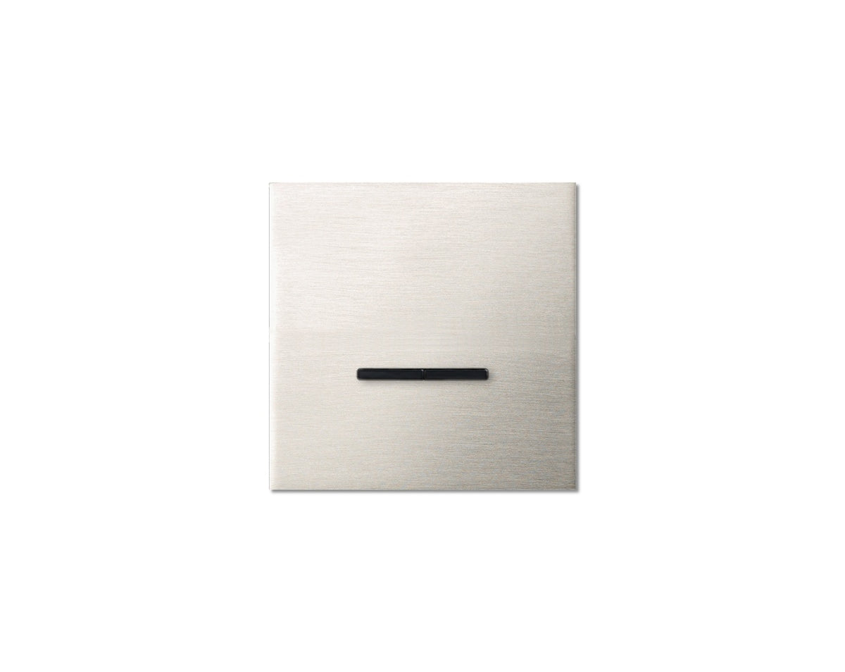 Chopin - 1-gang - brushed nickel - dual levers black without LED