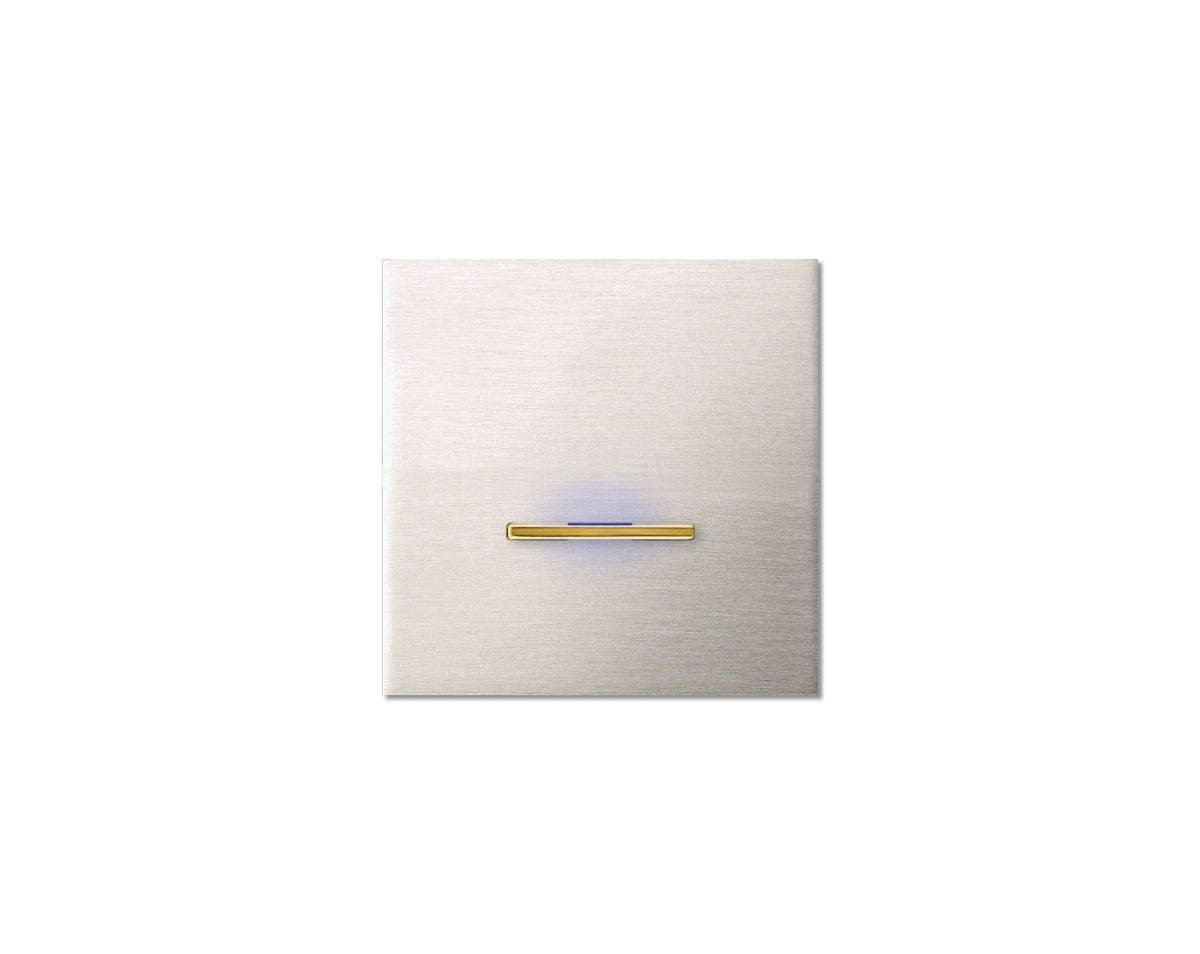 Chopin - 1-gang - brushed nickel - single lever gold with LED