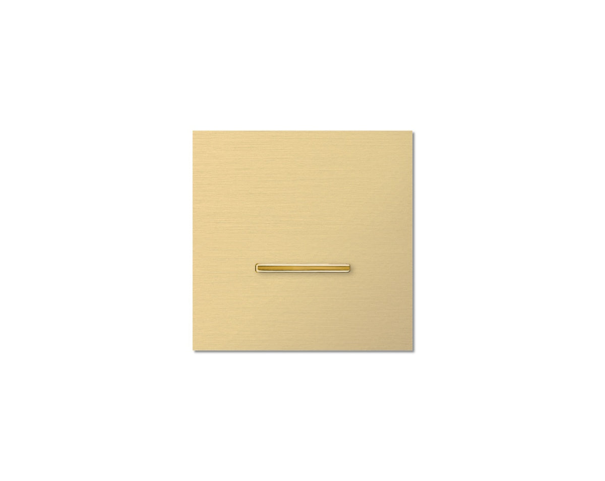 Chopin - 1-gang - brushed brass - single lever gold without LED