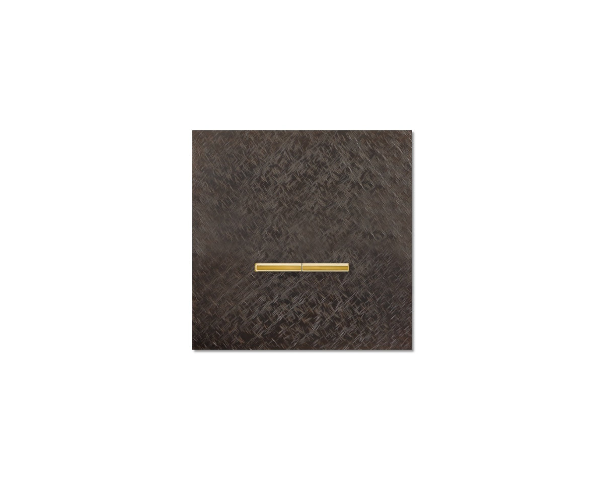 Chopin - 1-gang - fer forgé bronze - dual levers gold without LED