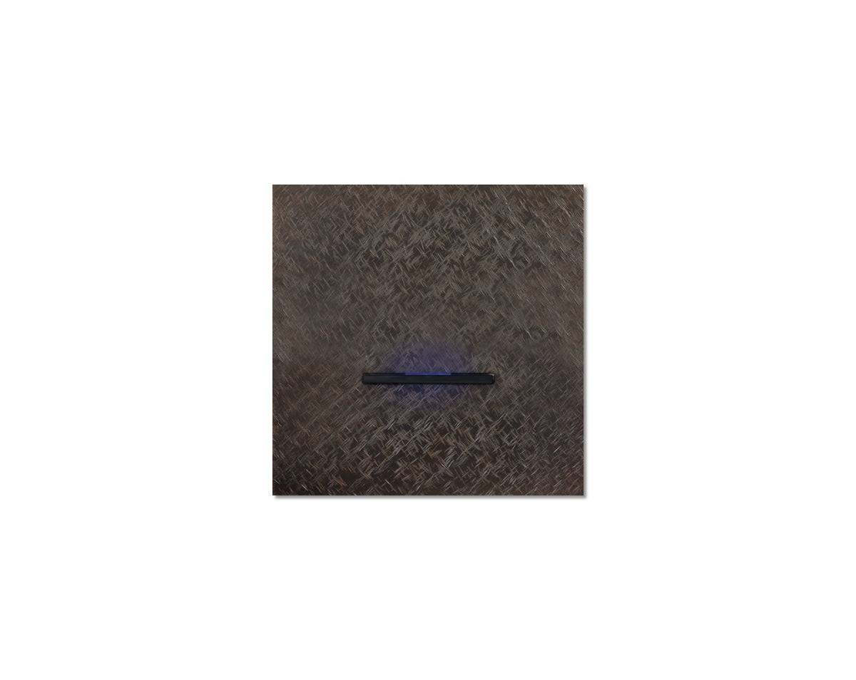 Chopin - 1-gang - fer forgé bronze - single lever black with LED