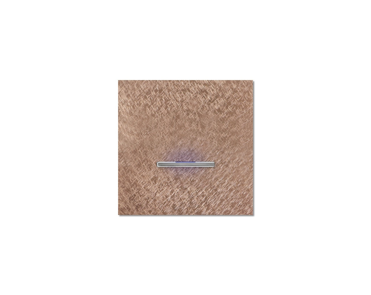 Chopin - 1-gang - fer forgé rosé - single lever chrome with LED