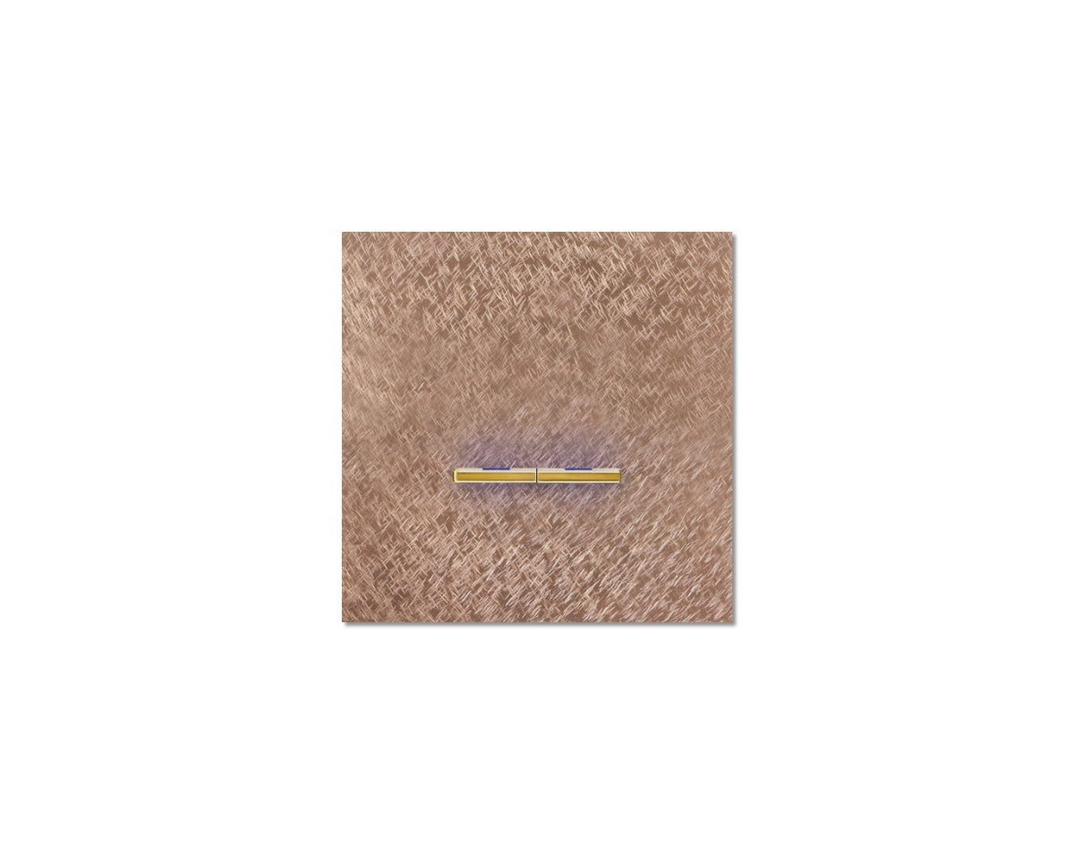 Chopin - 1-gang - fer forgé rosé - dual levers gold with LED