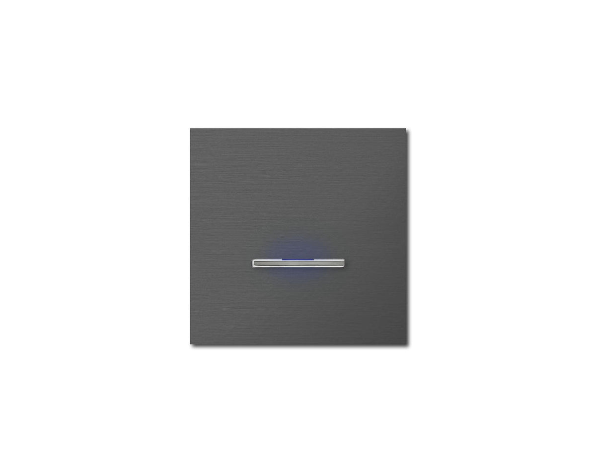 Chopin - 1-gang - brushed volcanic grey - single lever chrome with LED