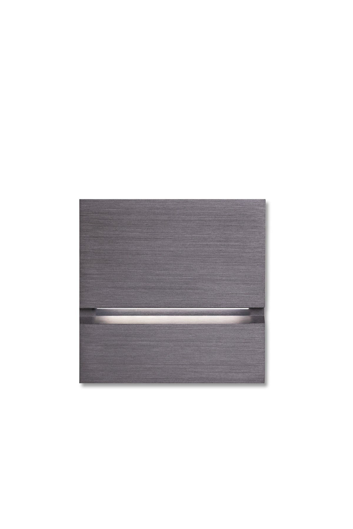 Via front - brushed volcanic grey