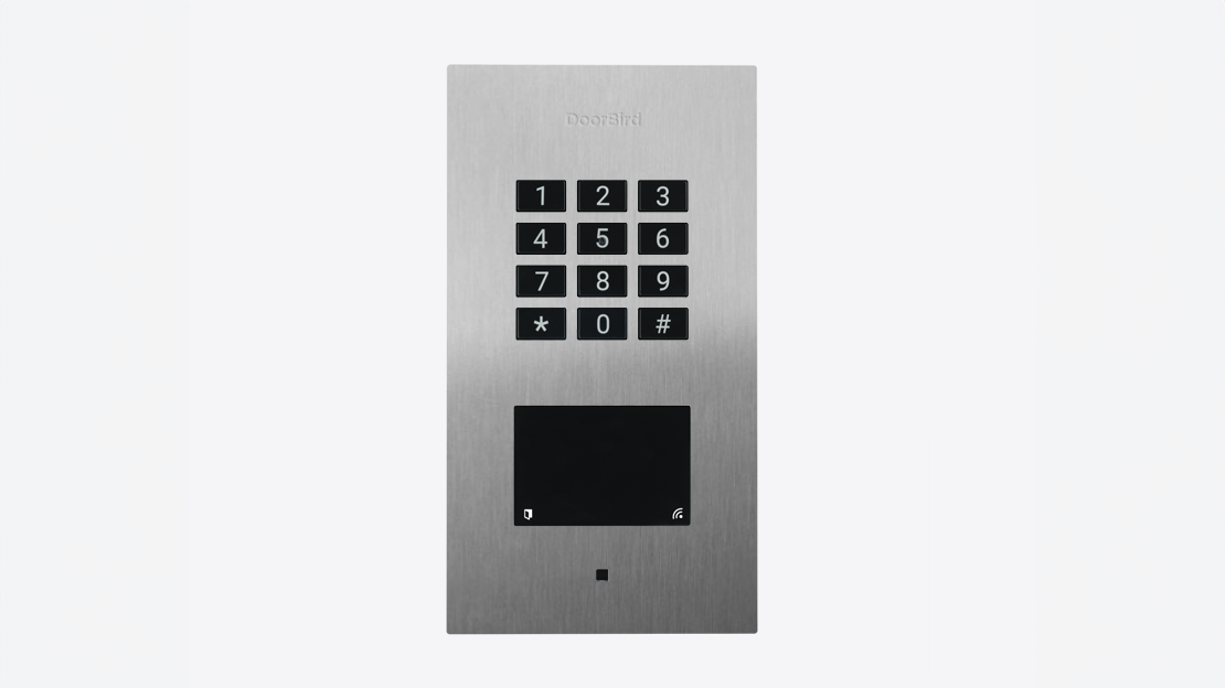 DoorBird A1121 IP Access Control Device, Keypad and RFID, Flush-mount – Stainless steel V2A
