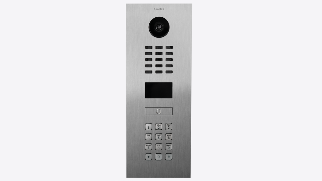 DoorBird D2201KV IP Video Intercom, 1 Call Button, with Keypad – Stainless steel V2A