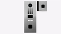 DoorBird D2201FV EKEY sLine IP Video Intercom, 1 Call Button, for ekey sLine Fingerprint Reader – Stainless steel V2A