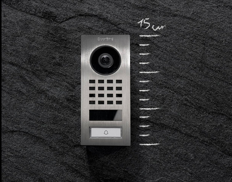 DoorBird D1101V IP Video Intercom, 1 Call Button, Surface-mount