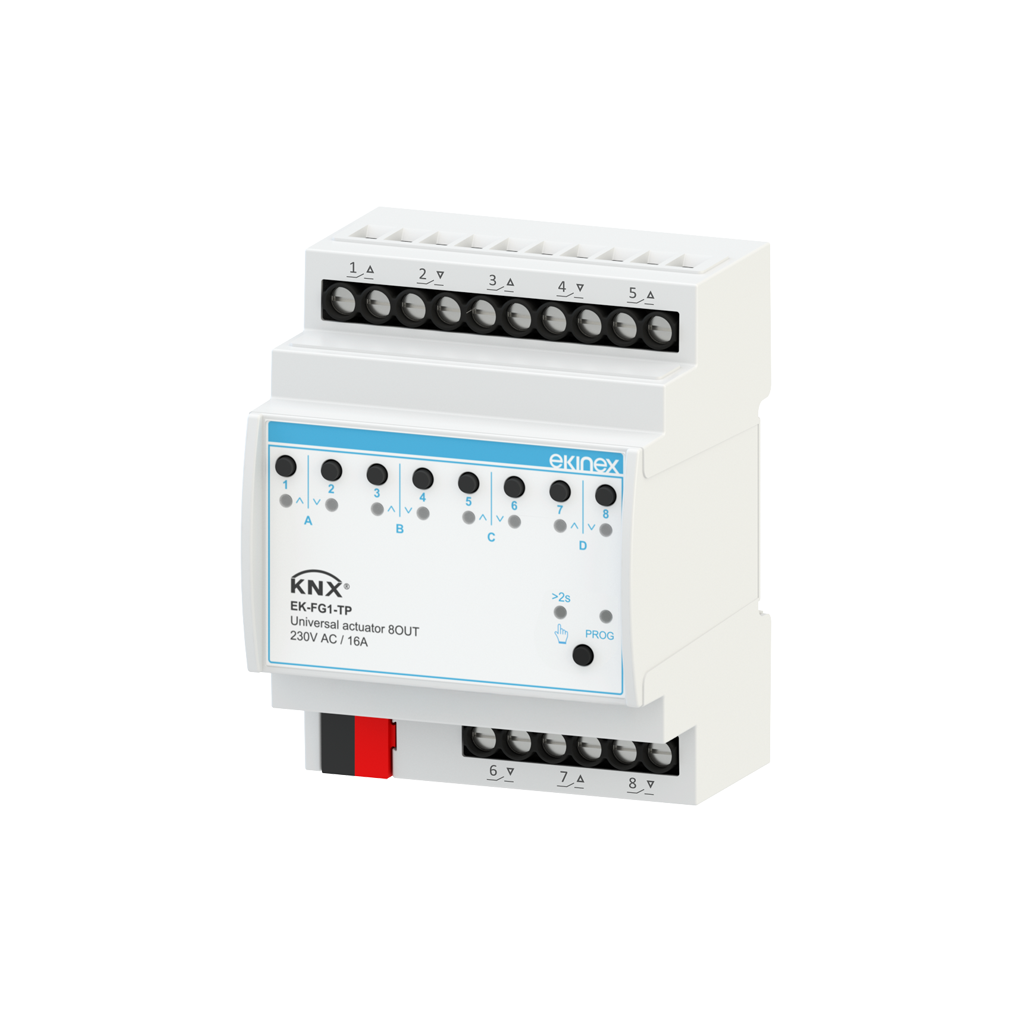 ÆVO Series Universal Actuator with 8 KNX outputs - Ekinex
