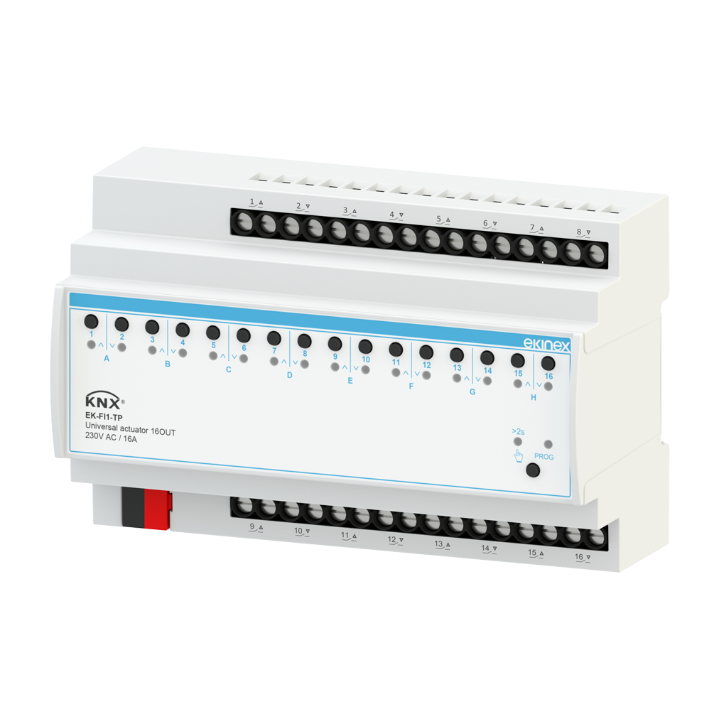 ÆVO Series Universal Actuator with 16 KNX outputs - Ekinex