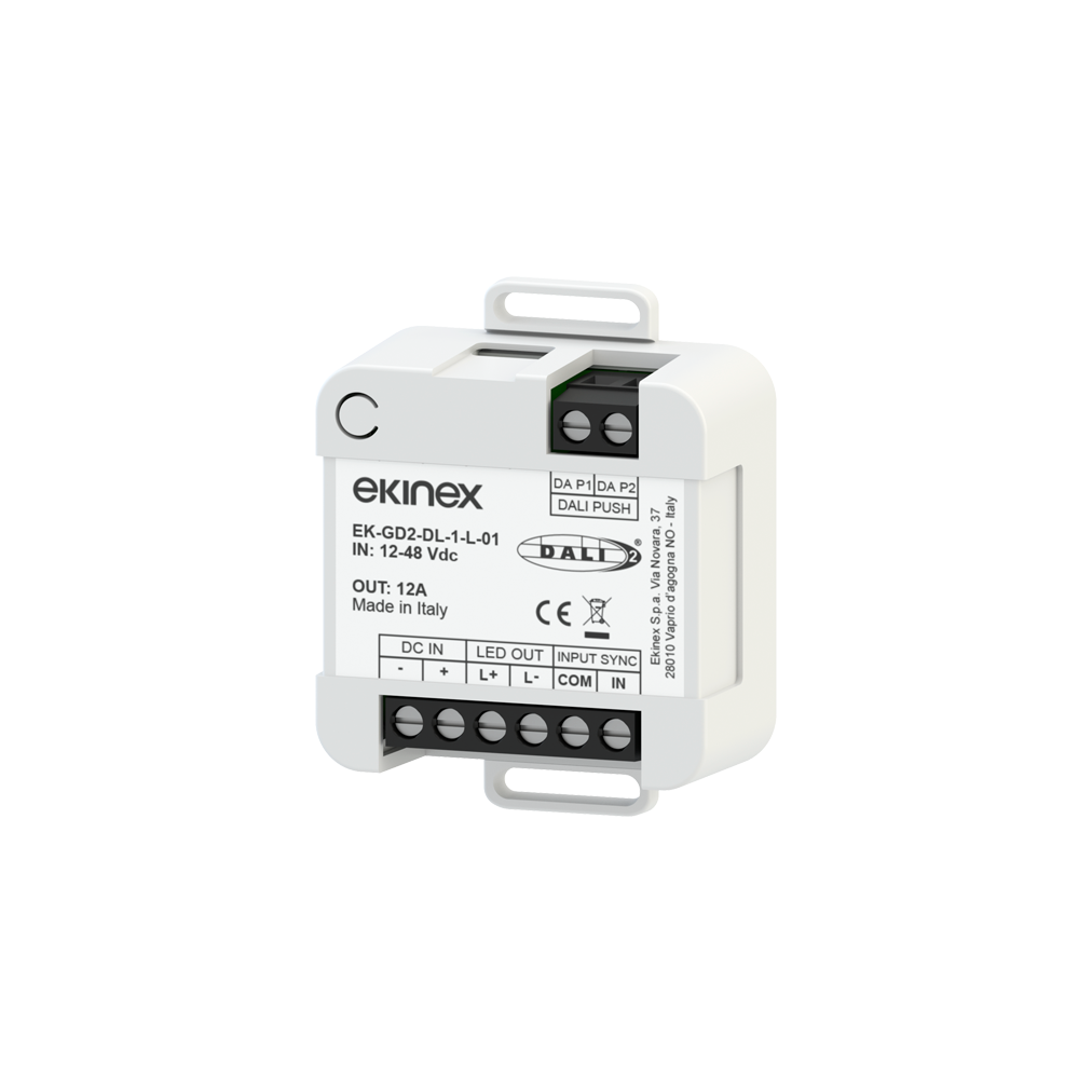 DALI-2 dimmer 12/48 Vdc 1 channel - Ekinex