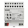 KNX LED universal dimming actuator, 2-gang, rail mounting device, 4 rail units