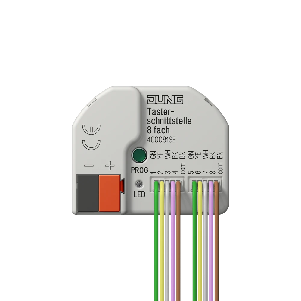 KNX push-button interface, 8-gang