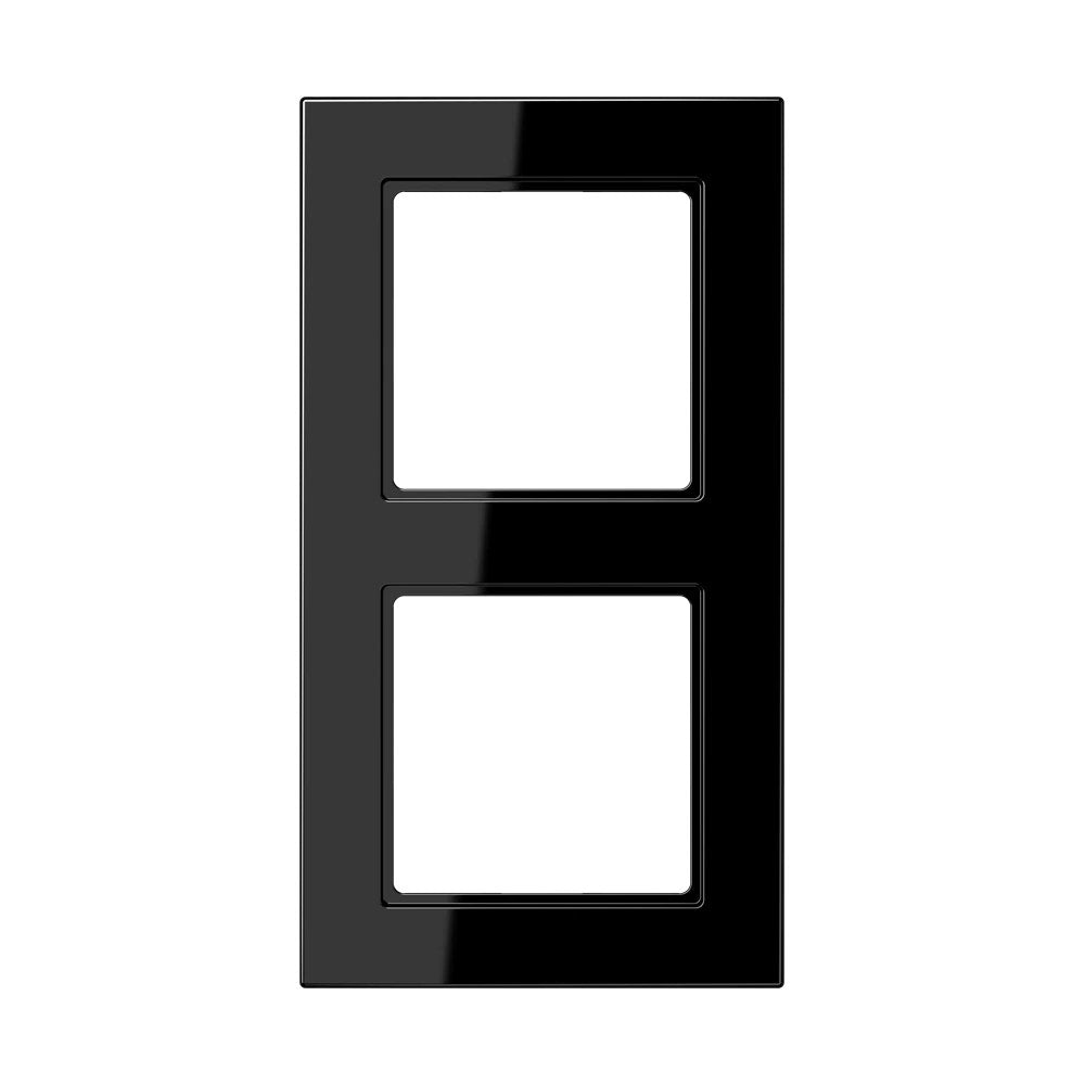 JUNG A 550 frame, 2-gang, black