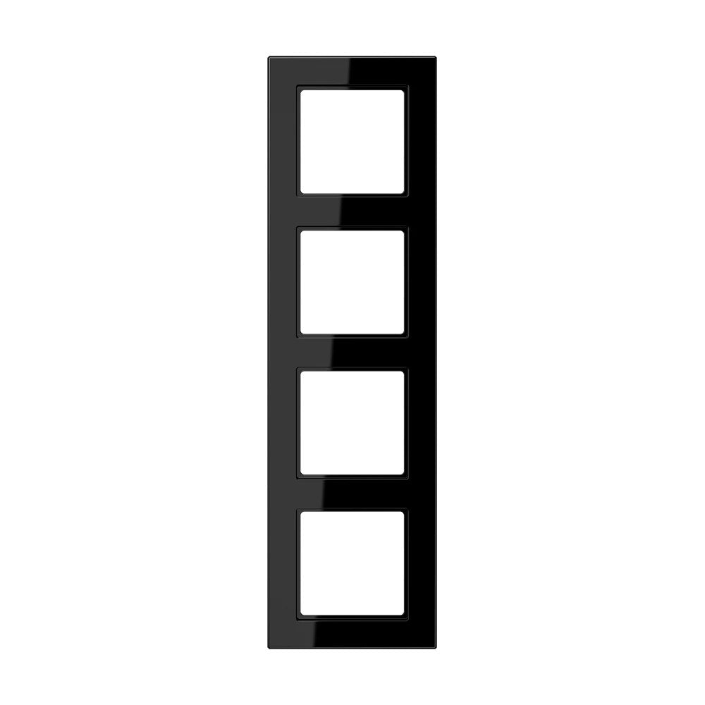 JUNG A 550 frame, 4-gang, black