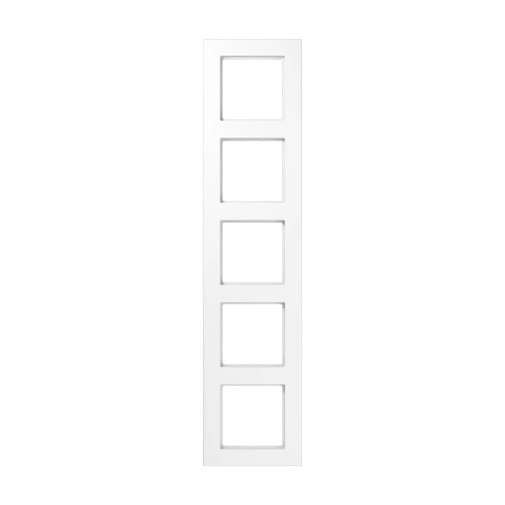 JUNG A 550 frame, 5-gang, white