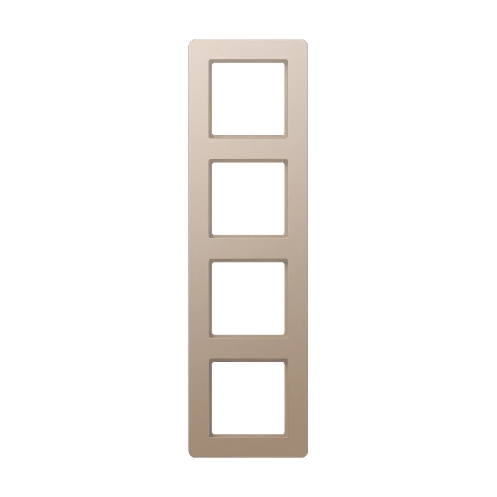 JUNG A FLOW frame, 4-gang, champagne