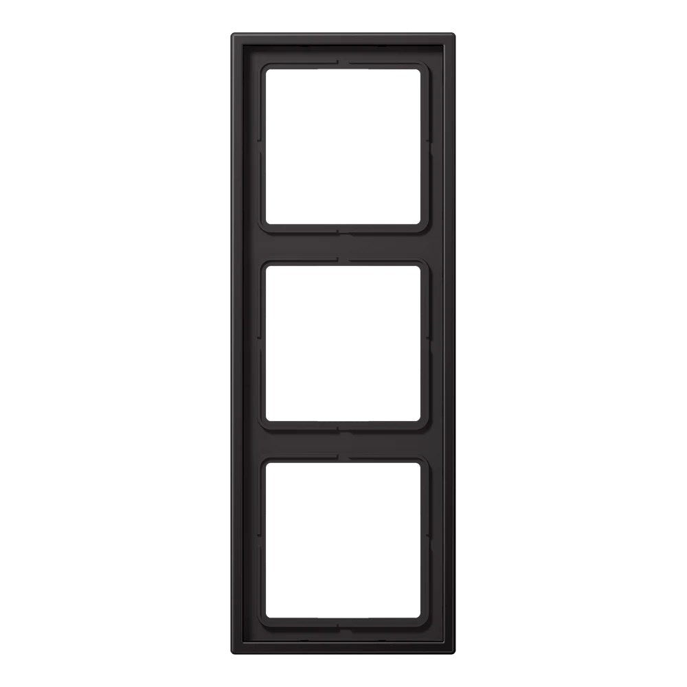 JUNG LS 990 metal frame, 3-gang, dark