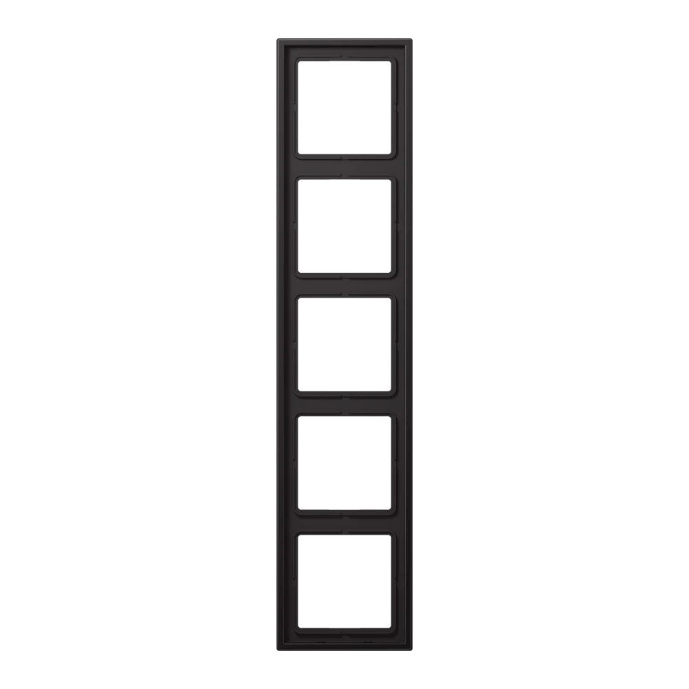 JUNG LS 990 metal frame, 5-gang, dark