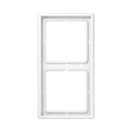 JUNG LS 990 frame, 2-gang, white