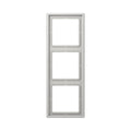 JUNG LS 990 frame, 3-gang, light grey