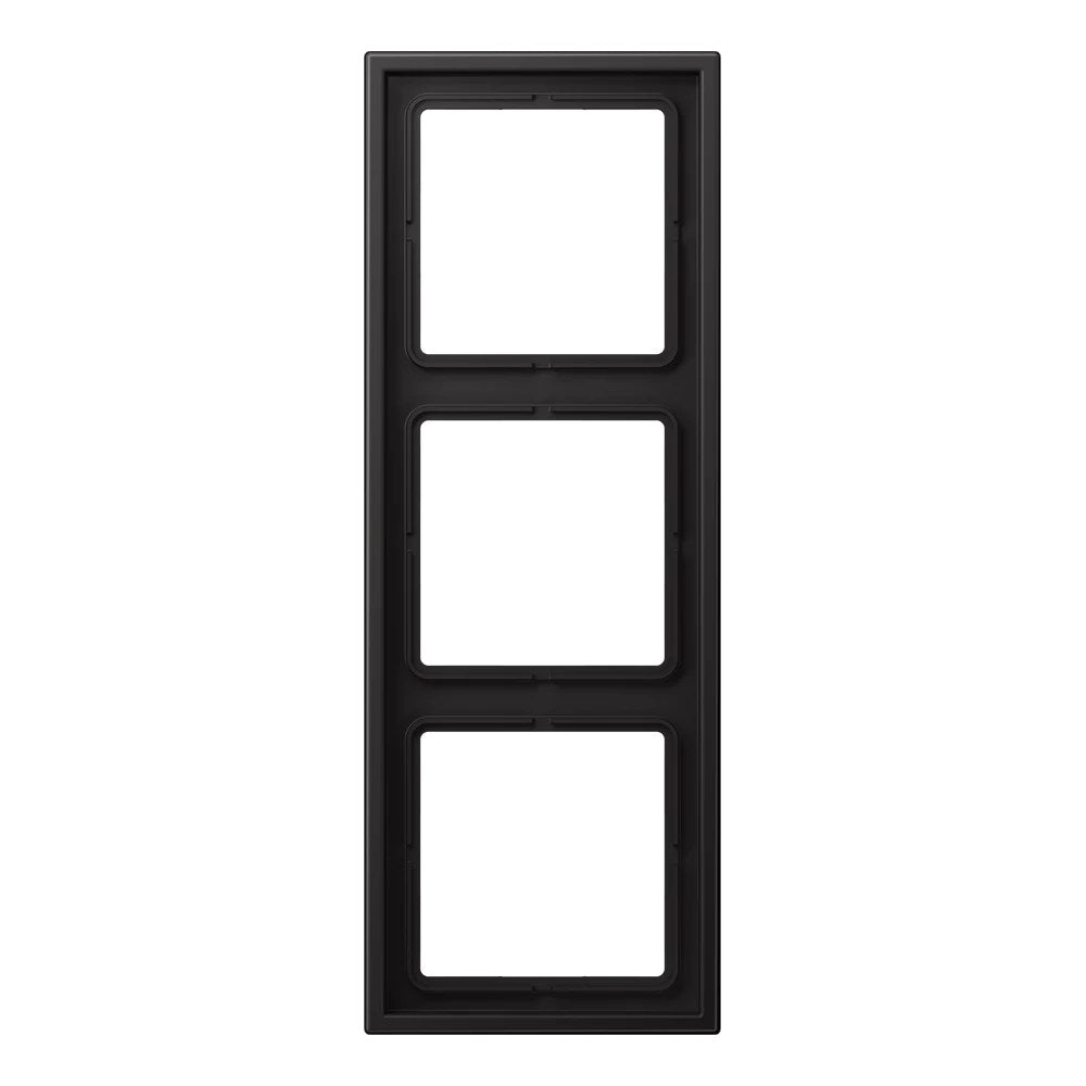 JUNG LS ZERO frame, 3-gang, dark