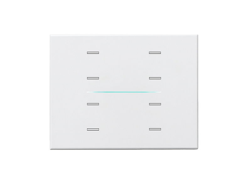 Single Glass - 8 Ch. - 3 Modules - Line Series - RGB - Matte White – Eelectron