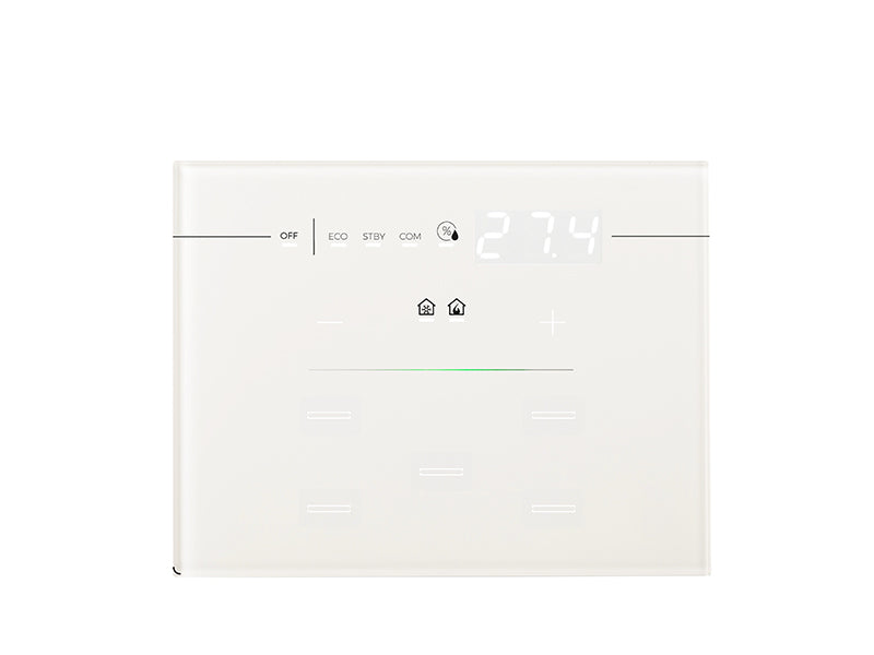 Single Glass - Residential Display - Line Series - 3 Modules - White – Eelectron