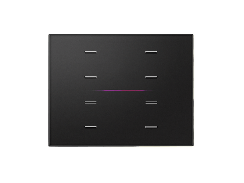 Single Glass - 8 Ch. - 3 Modules - Line Series - RGB - Matte Black – Eelectron