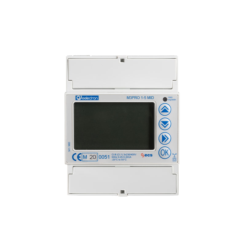Energy Meter Threephase With Ext. Ta 1-5A - Mid – Eelectron