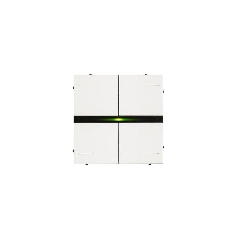 Lite Switch 4 Buttons | 16 Ch - RGB - Buttons Included - White – Eelectron