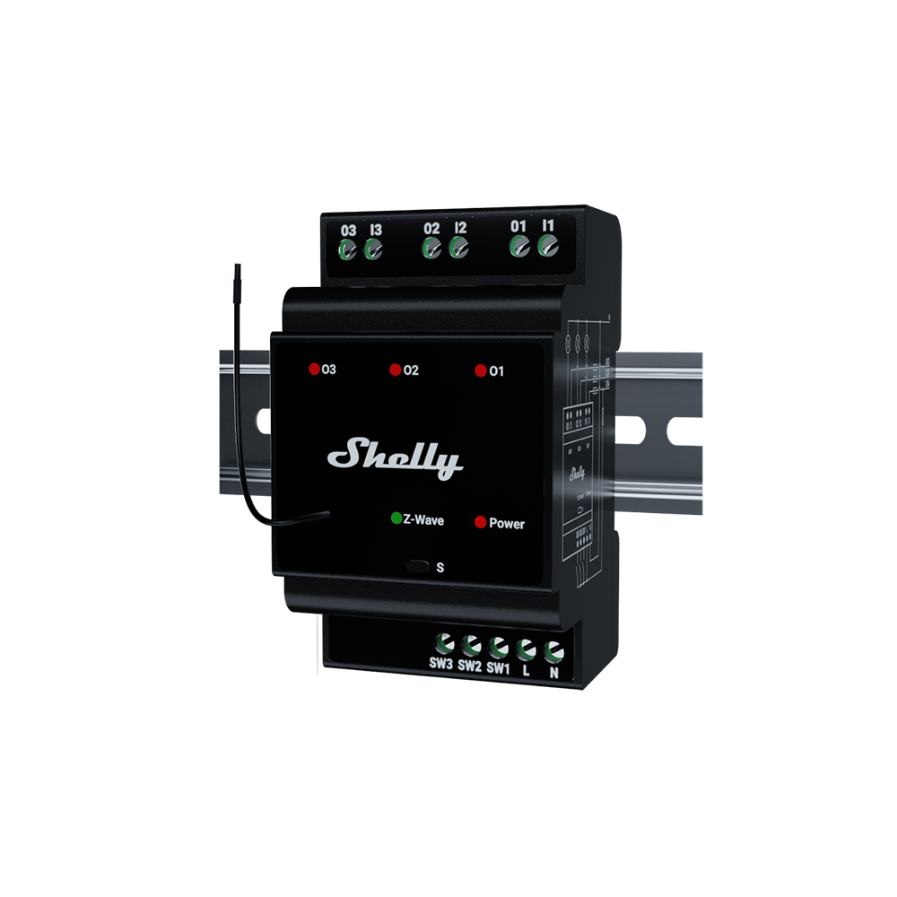 Shelly Wave Pro 3 LR - Shelly smart relay