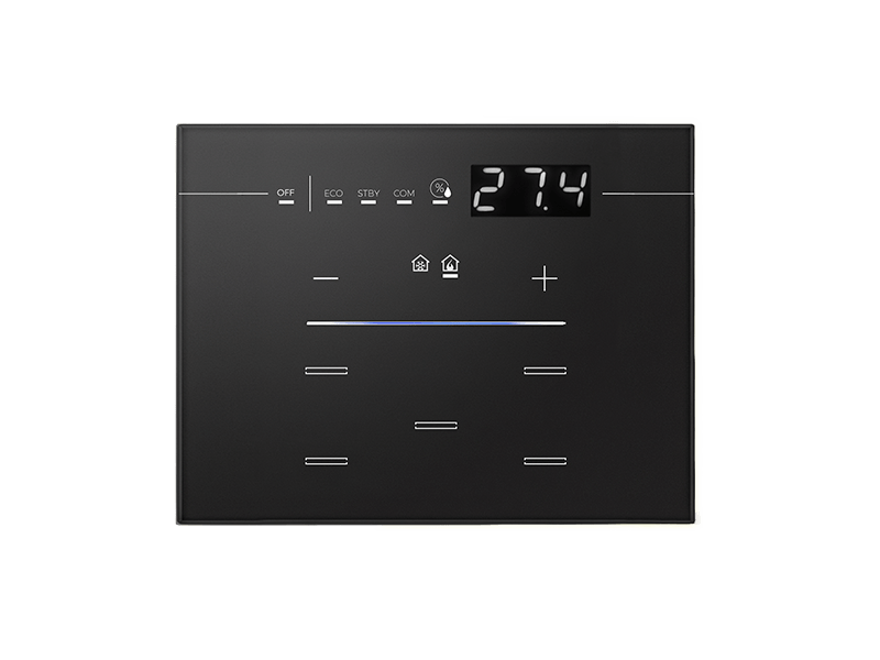 Single Glass - Residential Display - Line Series - 3 Modules - Black – Eelectron