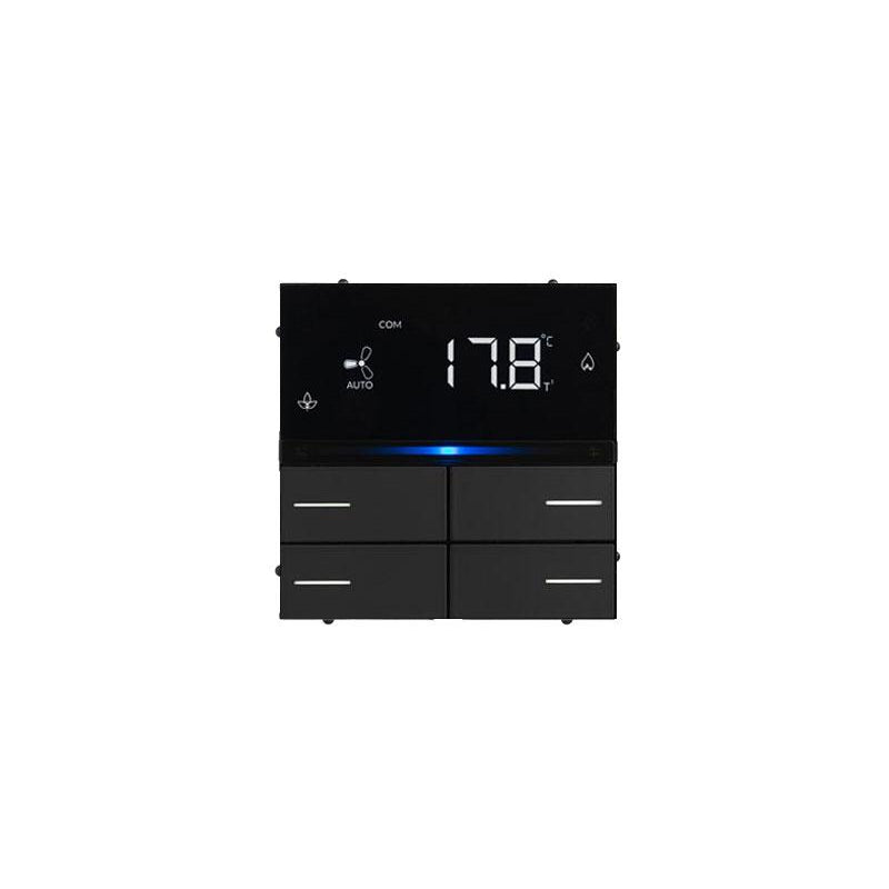 Lite Thermostat | 4 Buttons | 8 Ch - Buttons Included | RGB - Black – Eelectron