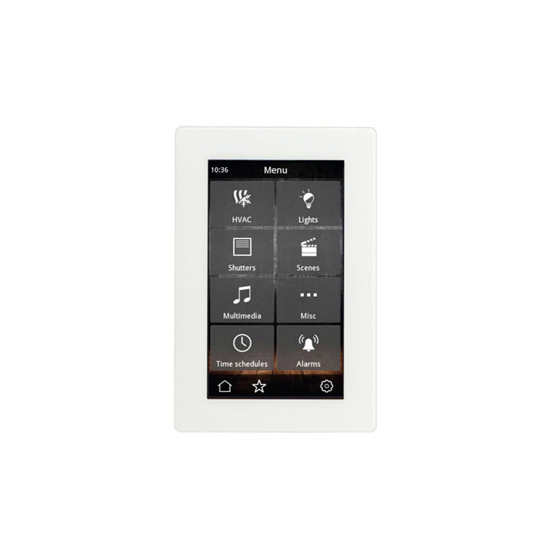 4.3” KNX Capacitive Touch Panel - Glass - White V2