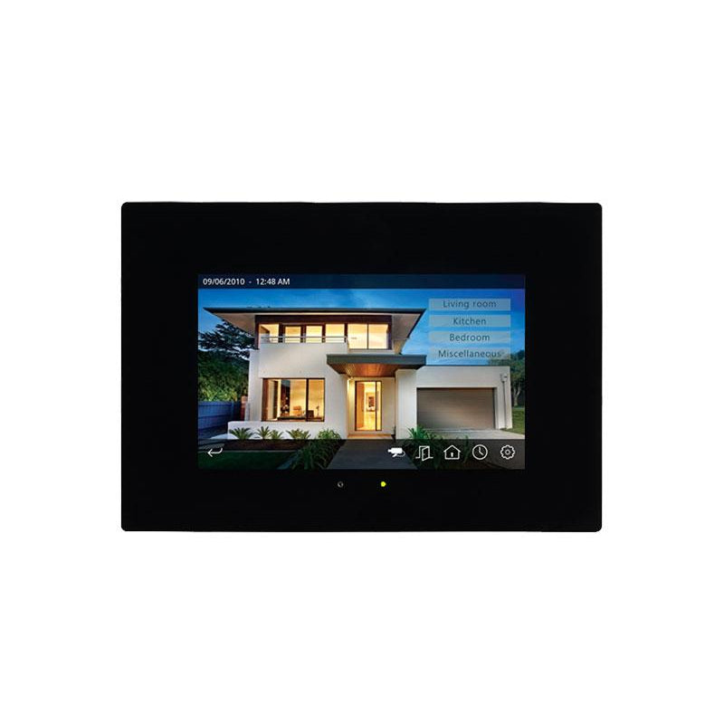 7” Capacitive Touch Panel With IP Connectivity And Door Phone Function - Glass - Black – Eelectron