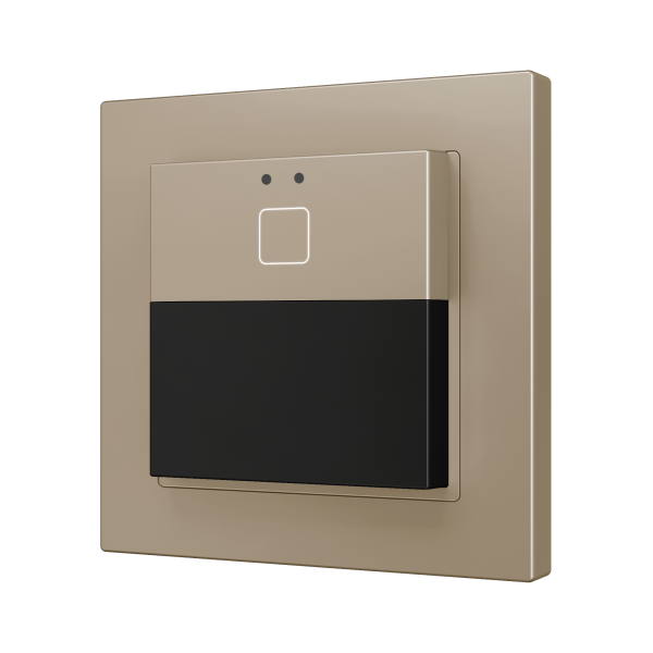 Presentia W1 v2. KNX motion detector for wall mounting - 1 button - Champagne by Zennio