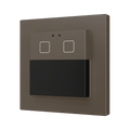 Presentia W2 v2. KNX motion detector for wall mounting - 2 buttons - Mocha by Zennio