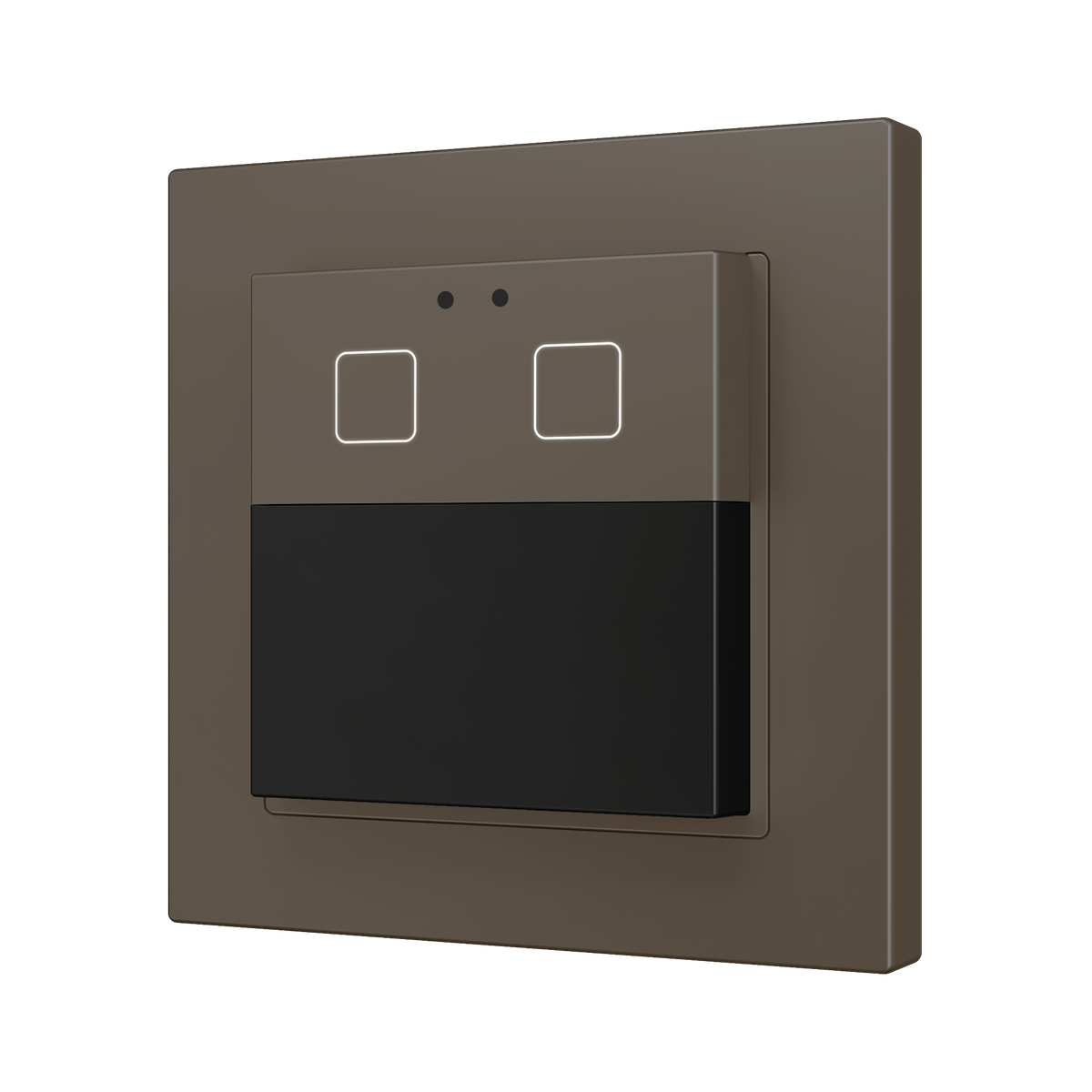 Presentia W2 v2. KNX motion detector for wall mounting - 2 buttons - Mocha by Zennio