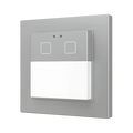 Presentia W2 v2. KNX motion detector for wall mounting - 2 buttons - Silver by Zennio