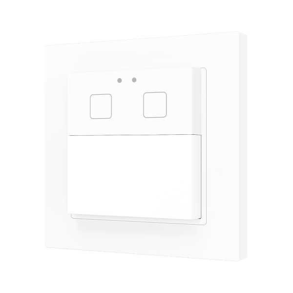 Presentia W2 v2. KNX motion detector for wall mounting - 2 buttons - White by Zennio